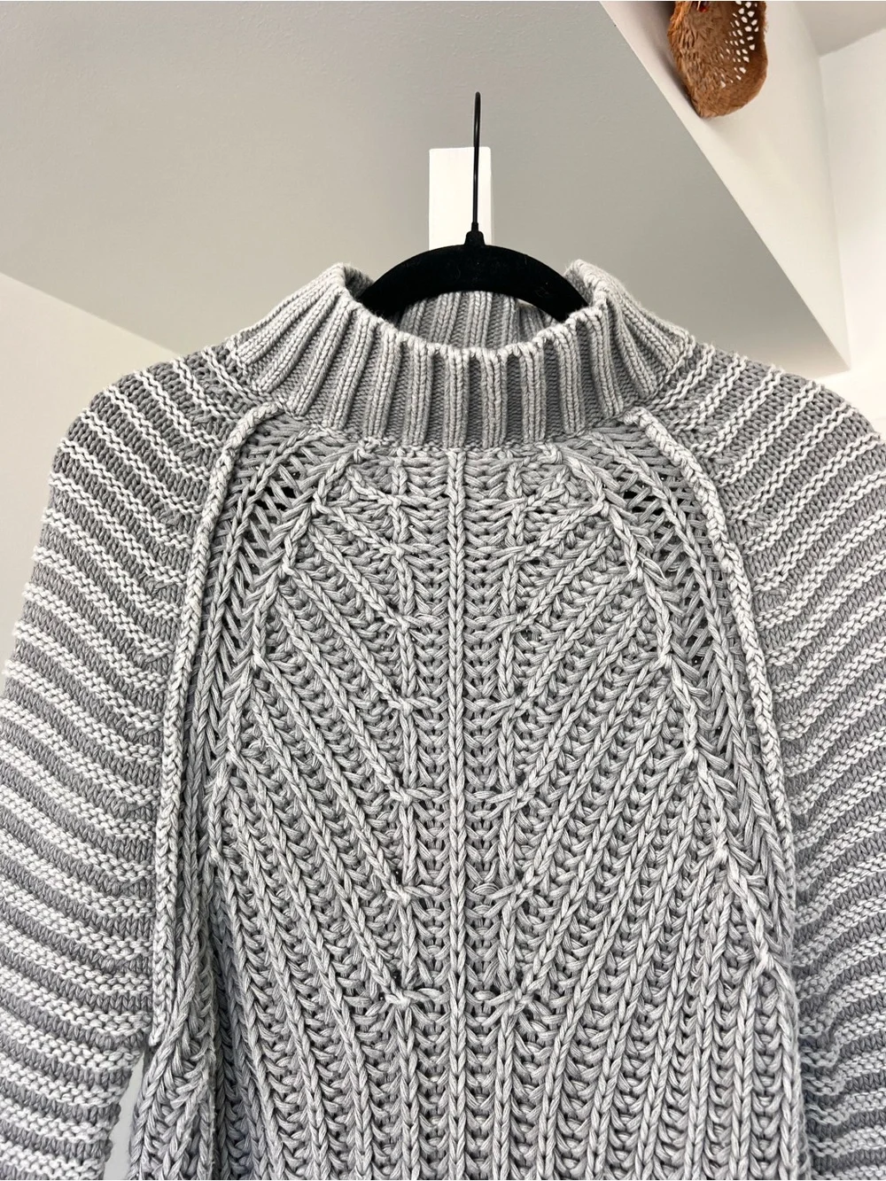 Free People Sweetheart Mock Neck Sweater In Tungsten Size XS
